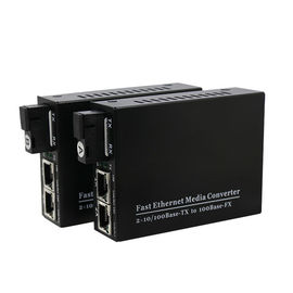 100M 1 Ethernet des Hafen-Fiber+2Rj45 zum Faser-Medien-Konverter mit Sc-Verbindungsstück